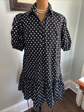 kate spade Black and White Polka Dot Dress